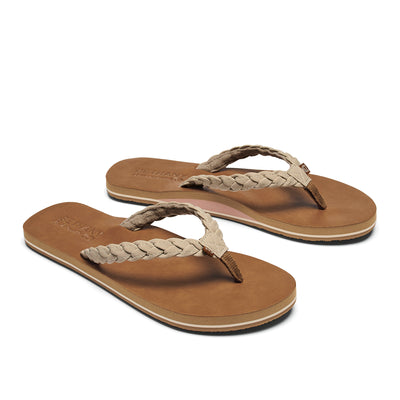 Bethany Braided Pacifica Cream 3 Quarter Pair View #color_cream