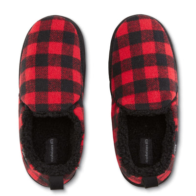 Log Cabins Moccasin Red Top View #color_red