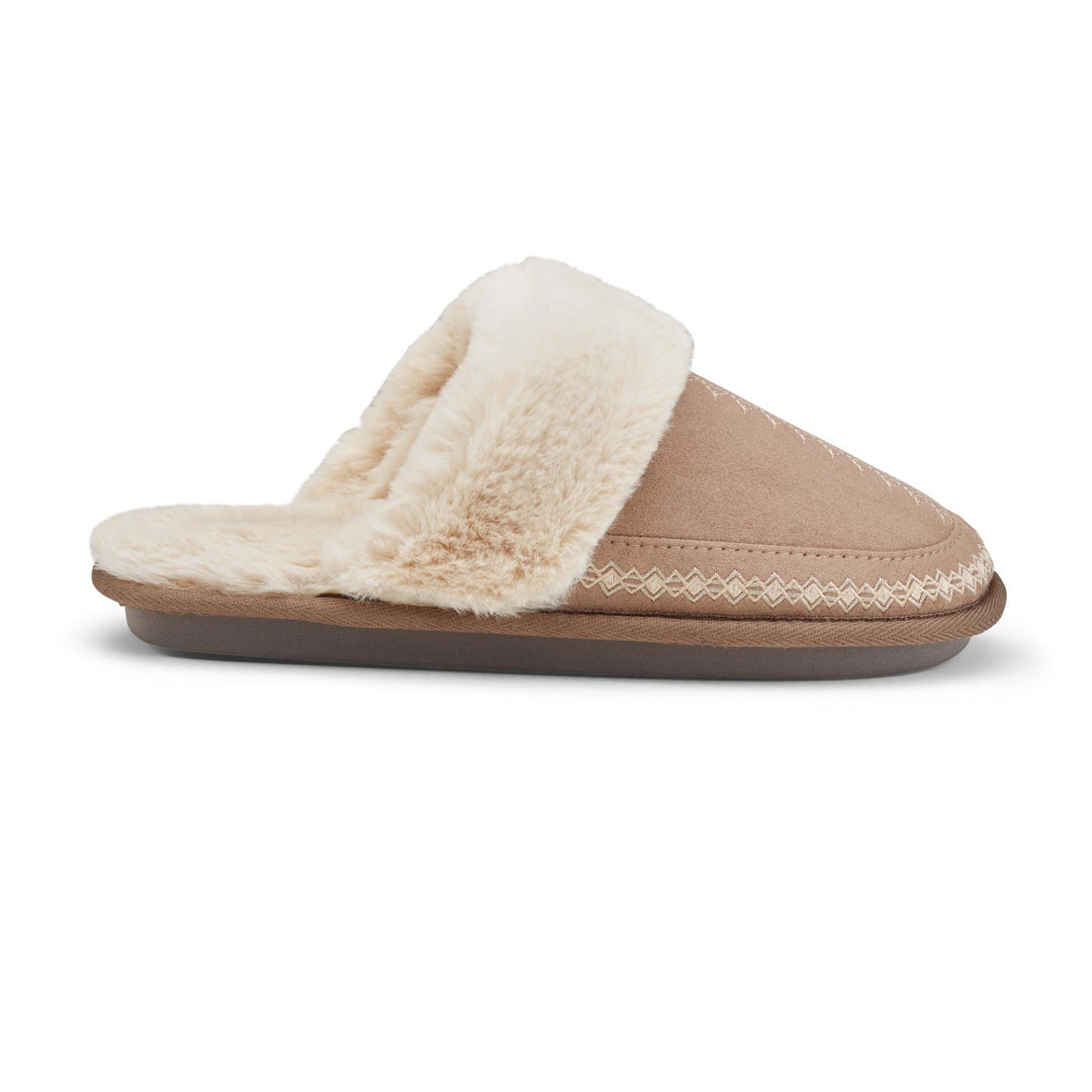 Colima Mule by Cobian Faux Fur Slippers for Women