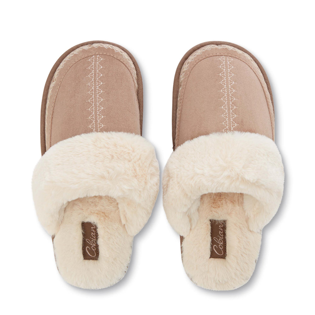 Colima Mule by Cobian® Faux Fur Slippers for Women