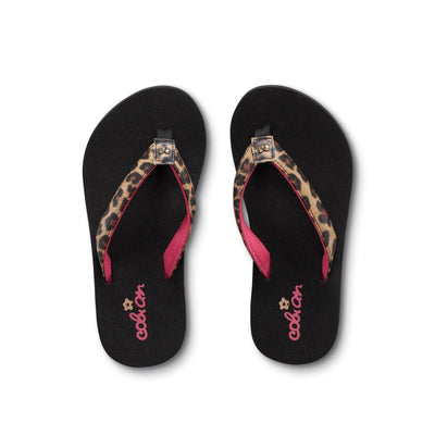 Lil Fiesta™ Leopard Sandal Top View #color_leopard